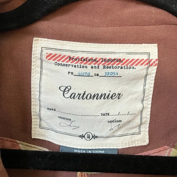 Cartonnier Dusty Rose ¾ Sleeve Silk Blend Womens Blazer  Lightweight Jacket - Picture 4 of 6